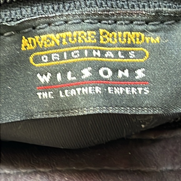 Wilson’s Adventure Bound Originals Leather Crossbody Bag Purse Brown Vintage - Picture 3 of 16